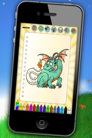 Paint dragons Magical and paste stickers screenshot 2