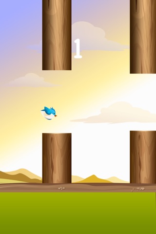 Brave Bird--The flappy adventure of a flying birdie-play with your friends on Facebook&Tweete screenshot 4