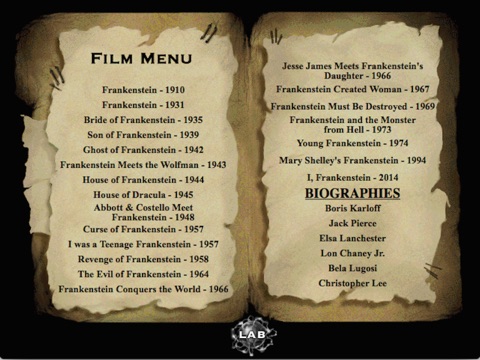 Interactive History of Frankenstein screenshot 3