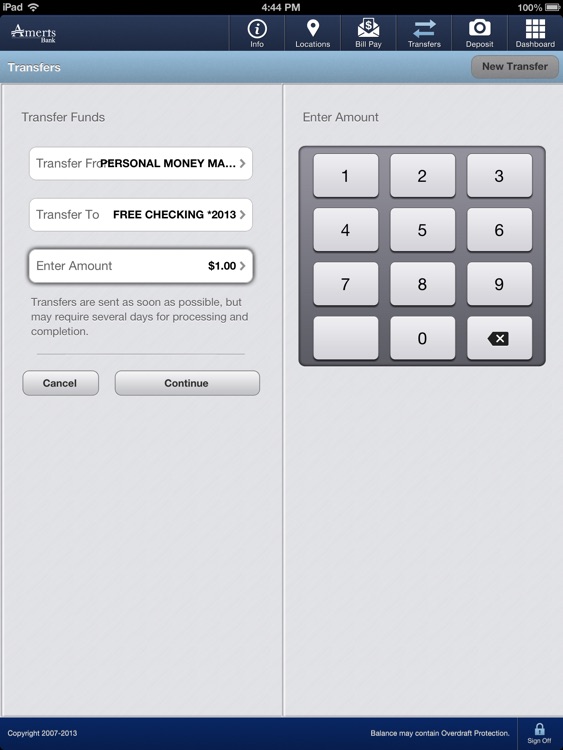 Ameris Bank Personal for iPad