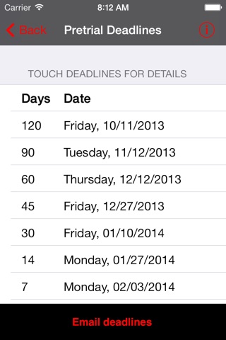 Texas Litigation Deadline Calculator screenshot 3