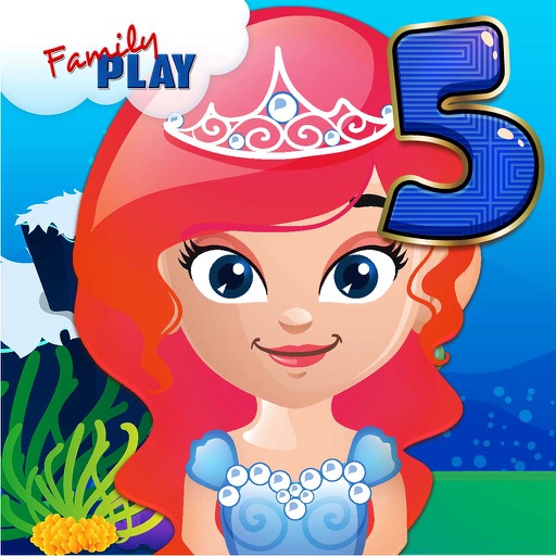 Mermaid Princess Learning Games for 5th Graders School Edition Icon