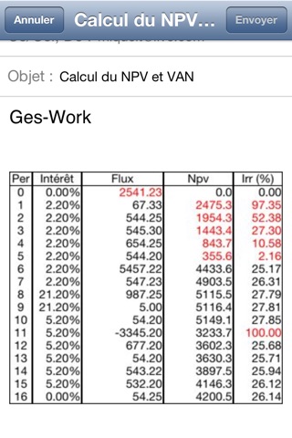 NPV & IRR Calculator screenshot 3