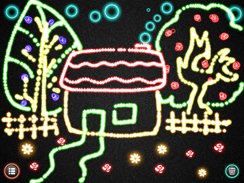 Glow Doodle !! - Paint, Draw and Sketch with Sparkle Glowing Particles screenshot 2