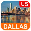 Dallas, TX, USA Offline Map - PLACE STARS