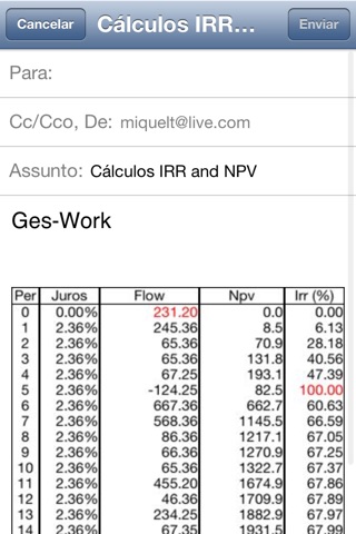 NPV & IRR Calculator screenshot 3