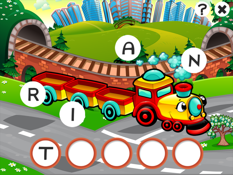 abc car games for children: train your word spelling skills of