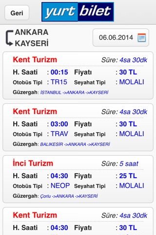 Yurt Bilet screenshot 2