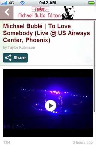 FanAppz - Michael Buble Edition screenshot 3