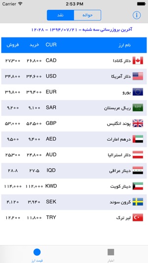 MHZE Exchange صرافی محمدزاده(圖2)-速報App