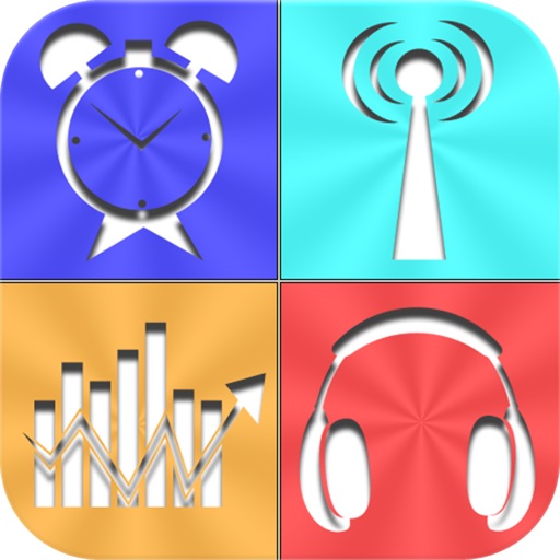 Live News Stock Weather & Clock Radio Icon