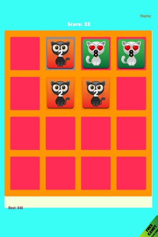 2048 Cute Kittens Craze - Addictive Cat Match Game screenshot 2