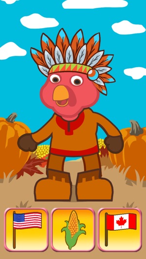 Thanksgiving Turkey Dressing Up Game For Kids(圖2)-速報App