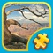 Solve colorful graphic puzzles using classically shaped jigsaw puzzle pieces with Seven Natural Wonders