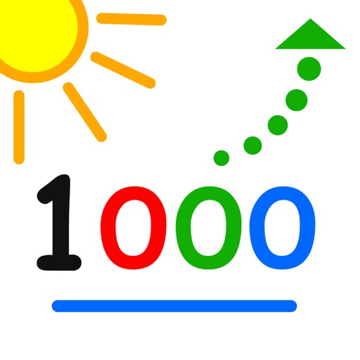 Count up to 1000 - by LudoSchool iOS App