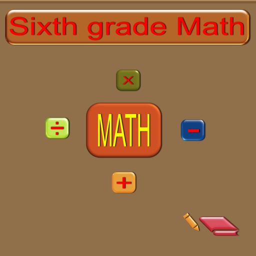 Sixth grade math icon