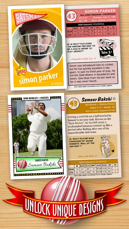 Cricket Card Maker - Make Your Own Custom Cricket Cards with Starr Cards