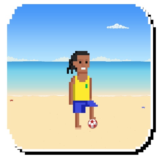 Beach Brazil Football Juggling - Test Ball Handling Skills Little Ronaldo Rio Edition FREE 2014 Icon