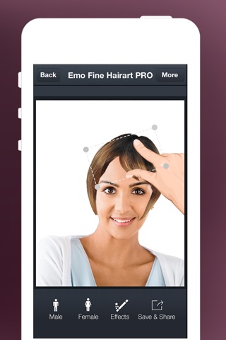 Emo Fine Hairart PRO - Beautiful Virtual Hairstyle PRO Salon for Men & Women screenshot 4