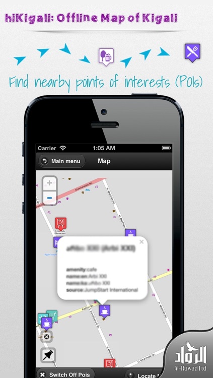 hiKigali: Offline Map of Kigali (Rwanda)