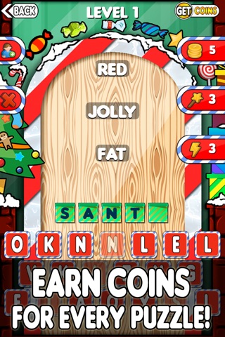Just Three Words - A Free and Fun Word Game for the Holidays and Christmas screenshot 2