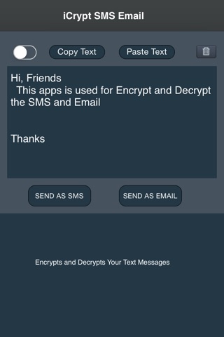 iCrypt SMS/Email screenshot 3