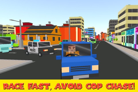 Cube World: Criminal Race 3D Full screenshot 2