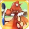 Help the girl avoid the little crazy dentist dragon in this fun running game