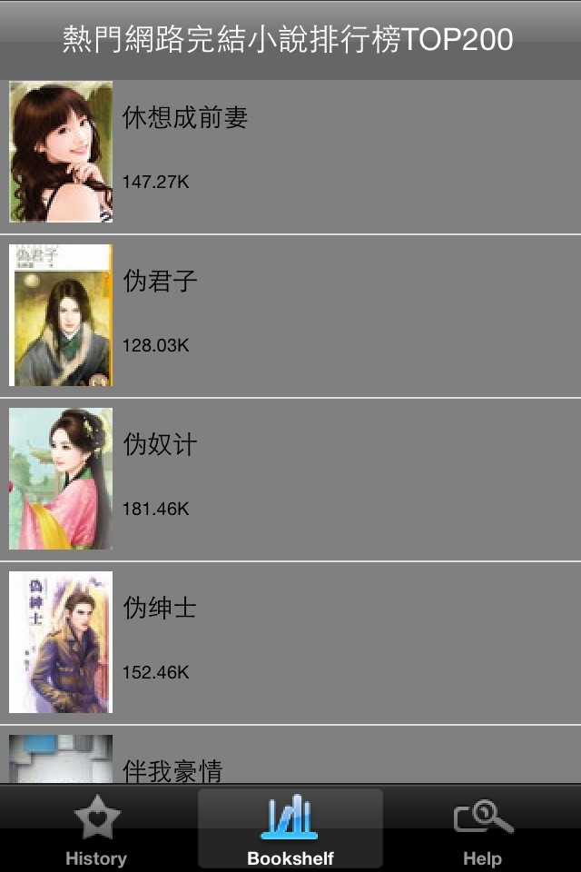 最新熱門網路完結小說排行榜TOP200[簡繁精排] screenshot 2