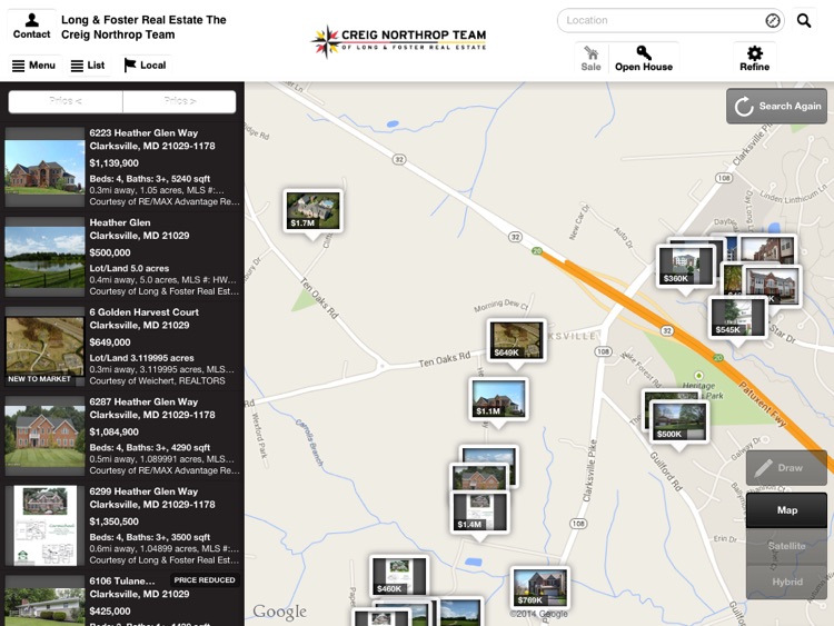 Mobile Real Estate from The Creig Northrop Team for iPad