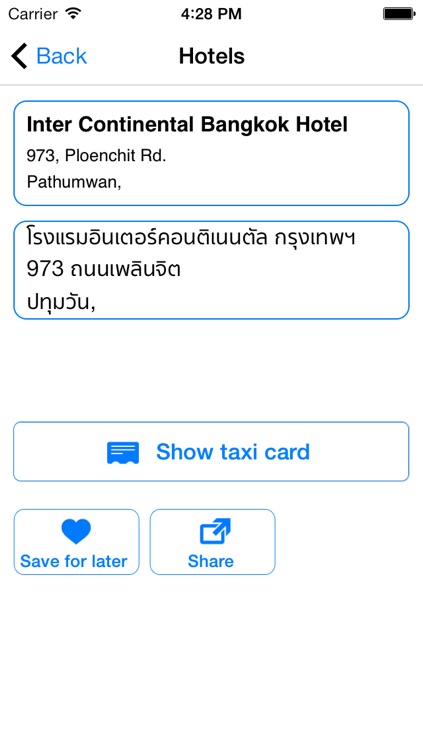 Bangkok Taxi Translator