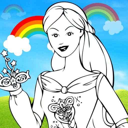 Little Princess Coloring Pro for Little Toddlers, Preschool and Kindergarten Kids icon