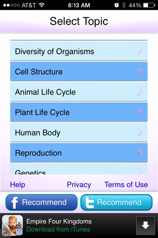 QVprep Lite Science Biology Grade 6 7 8 screenshot 2