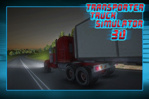 Transporter Truck Drive Simulator 3D screenshot 3