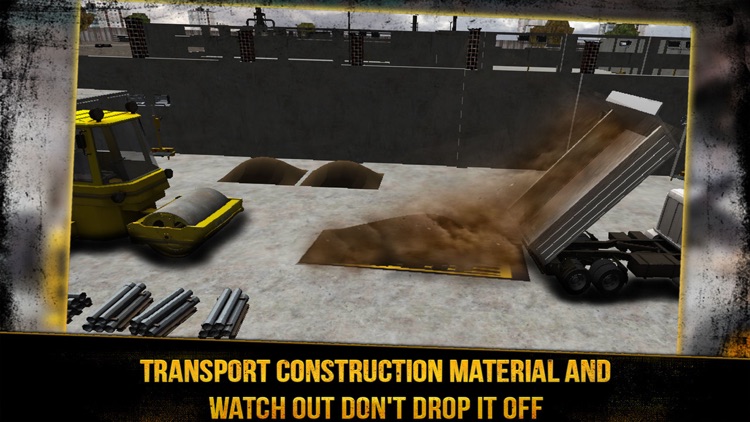 Construction excavator crane driver 3D- realistic parking simulator screenshot-3