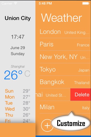 Weather forecast app - Up to 7 days free weather report for your current location and all over the world screenshot 2