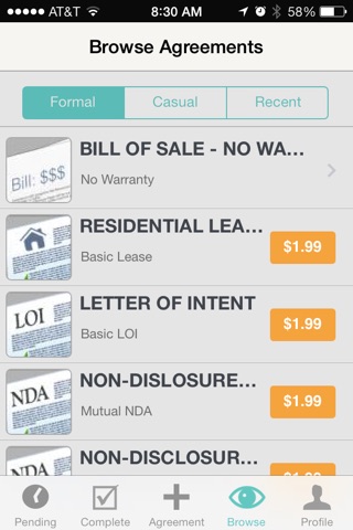 Agree On The Go - Agreement App screenshot 2