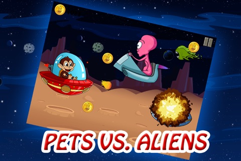 Turbo Space Pets vs. Battle Aliens - Epic Galaxy Voyage (by Best Top Free Games) screenshot 4