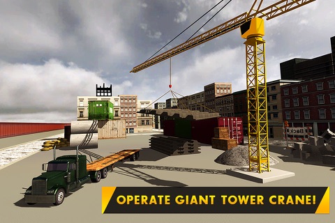 Bridge Builder Crane Operator – 3D city construction truck simulation game screenshot 3