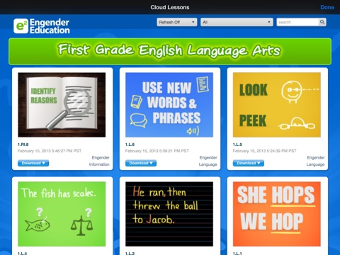 English First Grade - Common Core Curriculum Builder and Lesson Designer for Teachers and Parents screenshot 2