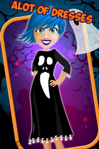 Halloween Party salon – Horror night fashion dress up free makeup makeover girls game screenshot 3
