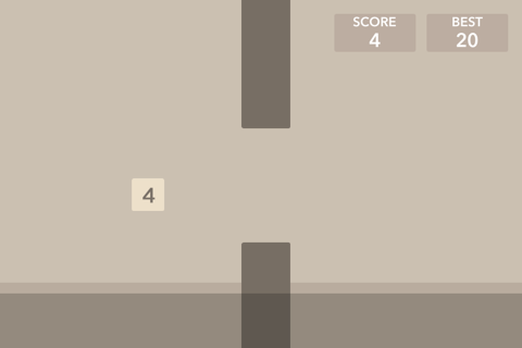 Flap48 - Tiny flappy racing puzzle 2048 screenshot 2