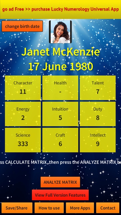 Lucky Numerology Free