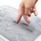 “Yubi-Toko” is a touchpanel system in which users can walk in a snowy scene using their fingers and feel the difficulty in moving forward caused as generated by illusory haptic feedback