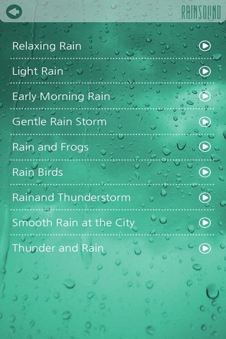 RAIN SOUND - Sound Therapy screenshot 2