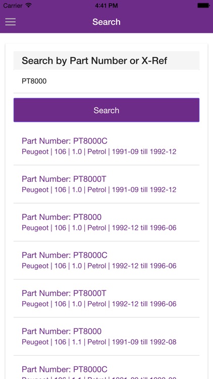 EEC Part Finder