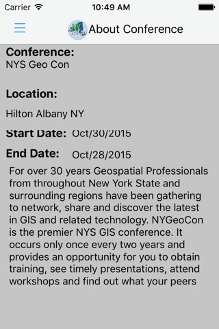 NYS Geo Con 2015 screenshot 4