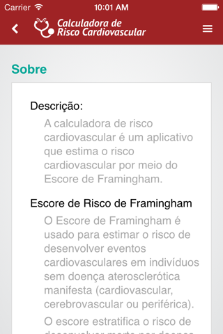 Calculadora de Risco Cardiovascular - TelessaúdeRS screenshot 3