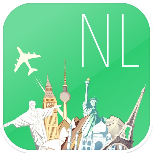 Netherlands Offline map & flights. Airline tickets, airports, car rental, hotels booking. Free navigation. icon