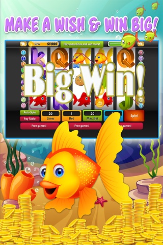 Yellow Fish Gold Slot Machine Casino - The Best Of Las Vegas! screenshot 2